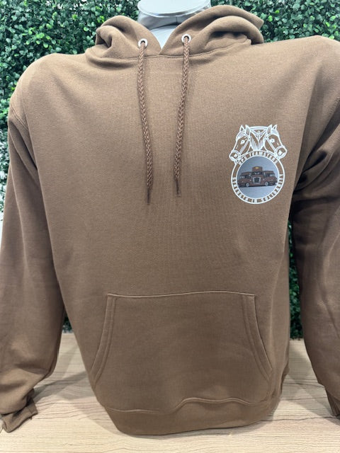 UPS Teamsters Hoodie – Brown Union Sweatshirt with Package Cars