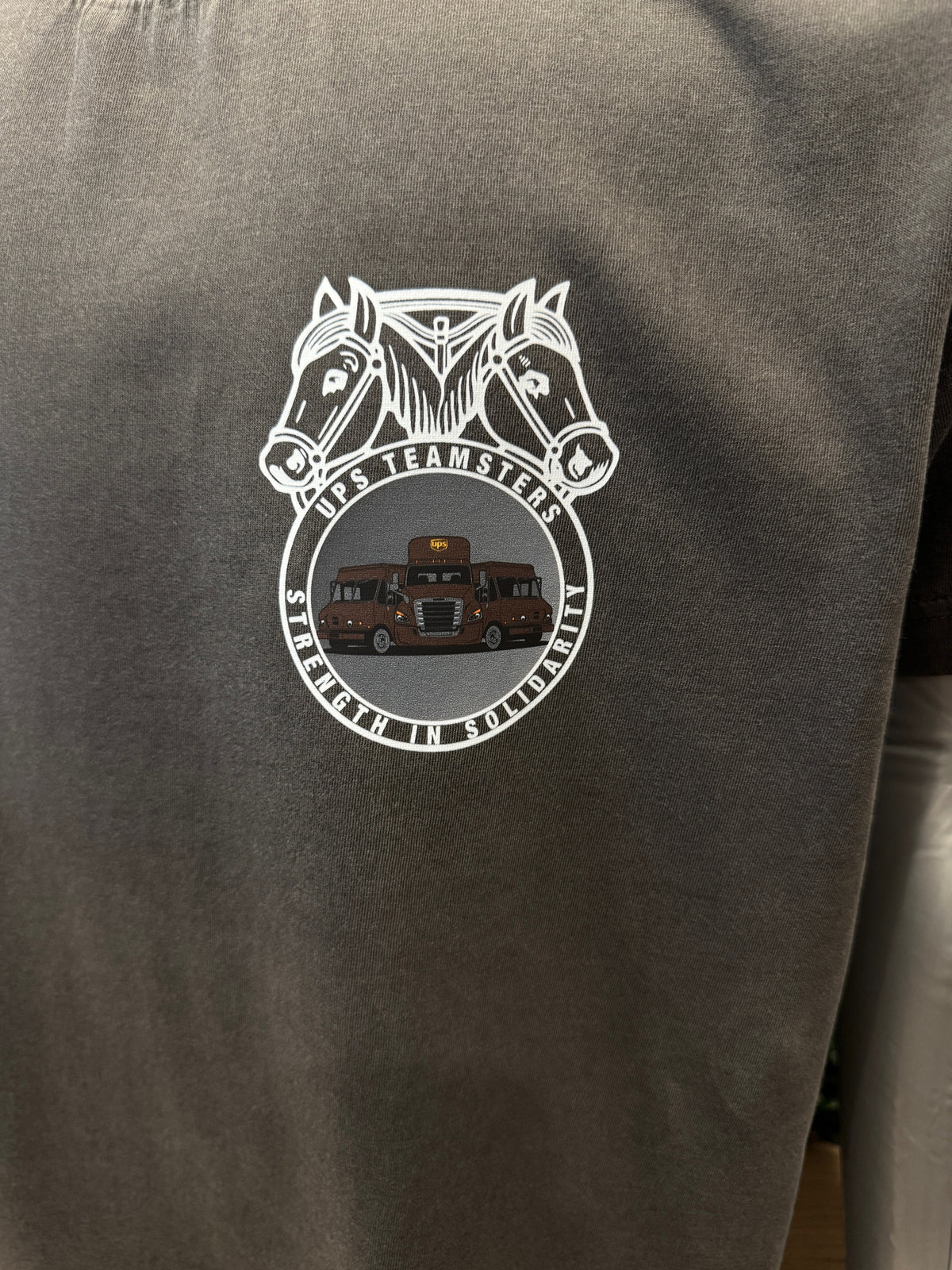 UPS United Parcel Service Teamster Trucks T-shirt Union Package Car Logo Tee